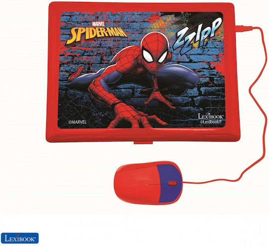 Lexibook Spiderman Elektronisches Kinder Bildungs-Laptop/Tablet Für 4+ Jahre