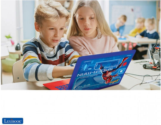 Lexibook Spiderman Elektronisches Kinder Bildungs-Laptop/Tablet Für 4+ Jahre