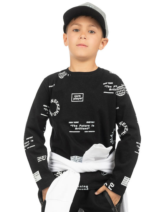 Energiers Kids Blouse Long Sleeve Black