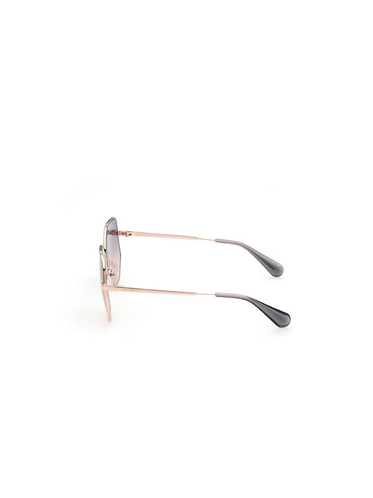 Max & Co Women's Sunglasses with Rose Gold Metal Frame and Pink Gradient Lens MO0026 33B