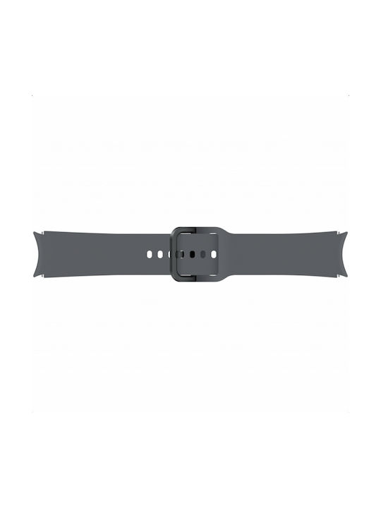 Samsung Λουράκι Σιλικόνης Graphite (Galaxy Watch4/5/6/7/FE/4 Classic/6 Classic/5 Pro)