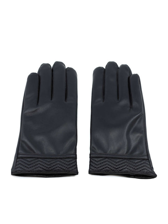 Men's Leather Touch Gloves Black