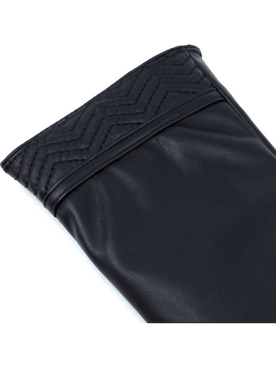 Men's Leather Touch Gloves Black