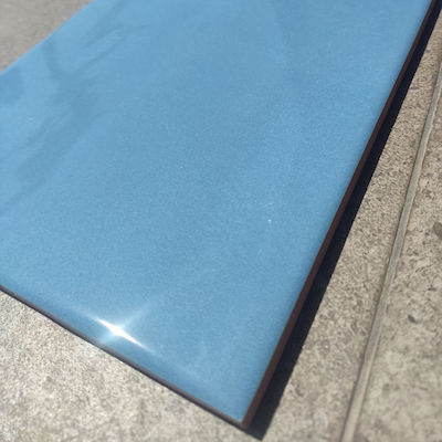 Fliese Rille Blau 20x40 cm