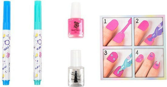 Canenco Set zur Erstellung von Nageldesigns Manikürspiel Rosa Grün Schwarz