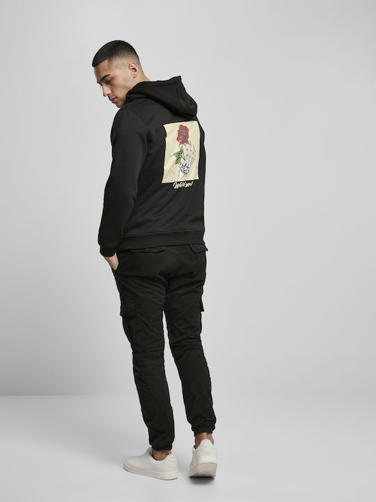 Mister Tee Wasted Youth MT1537 Men's Sweatshirt with Hood and Pockets Black MT1537-00007