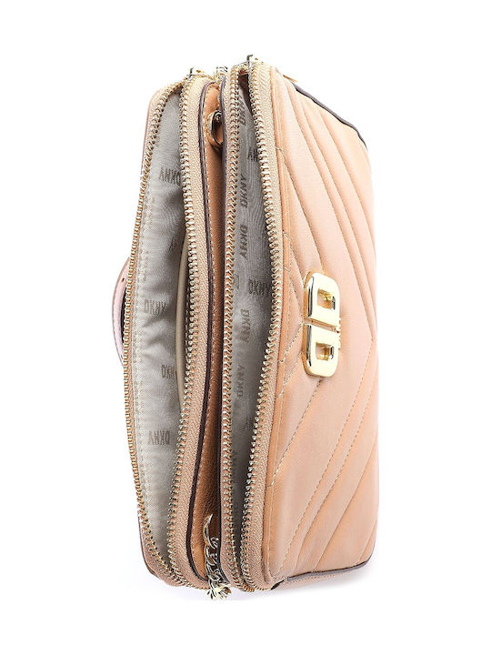 Delphine Leather Women's Bag Crossbody Pink Gold