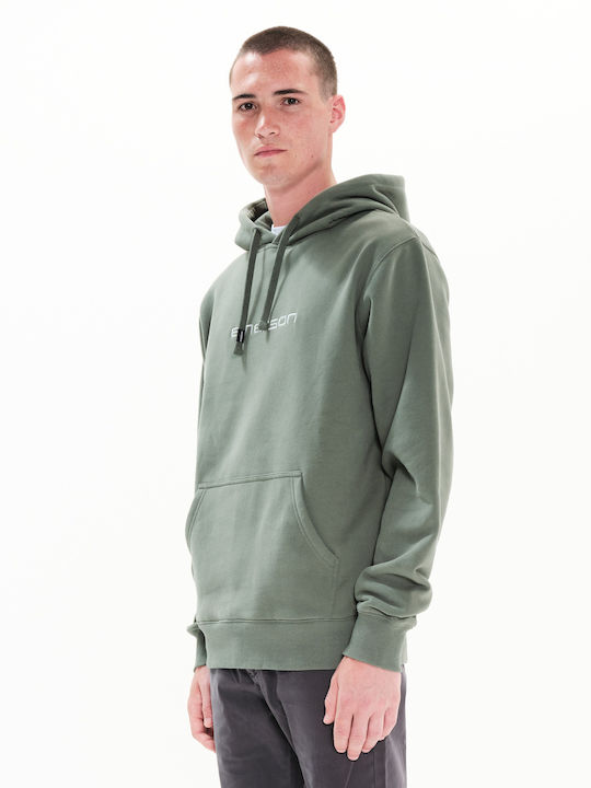 Sweatshirt with Hood Dusty Green