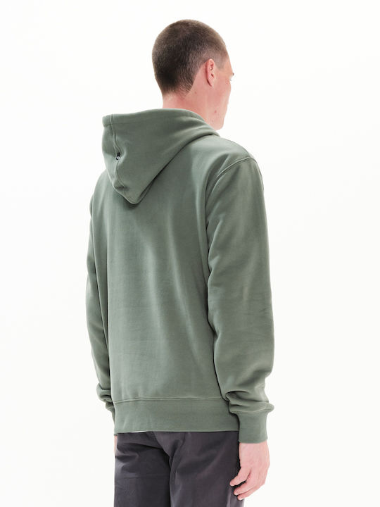 Sweatshirt with Hood Dusty Green