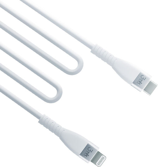 3MK Hyper Silicone USB-C zu Lightning Kabel 20W Weiß 1m