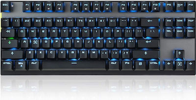 Motospeed GK82 Fără fir Gaming Tastatură Mecanică Tenkeyless cu Outemu Black comutatoare și Taste Iluminate (Greacă)