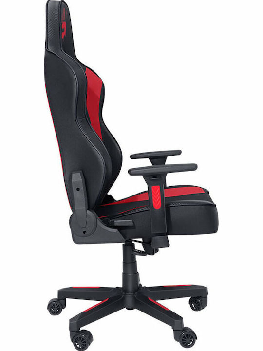 A4Tech GC-330 Artificial Leather Gaming Chair with Adjustable Arms Black/Red
