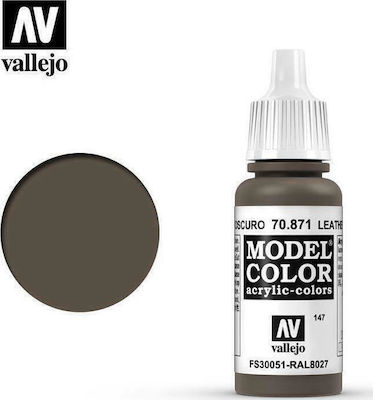 Acrylicos Vallejo Model Model Making Paint Leather Brown 17ml VAL70871 70871