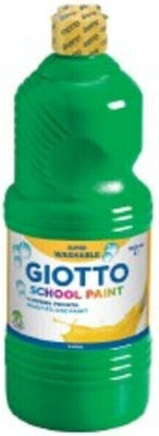 Giotto School Paint Τέμπερα Ζωγραφικής Πράσινο Cinnabar σε Μπουκάλι 1000ml