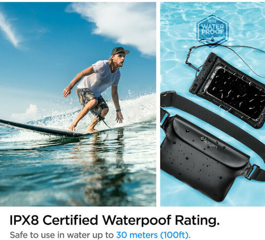 Spigen A621 Waterproof Case up to 6.9" Black AMP04533