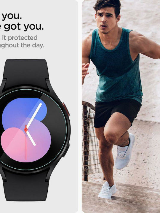 Spigen EZ Fit Tempered Glass for the Galaxy Watch 4 40mm 2pcs AGL05340