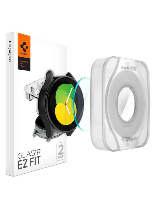 Spigen EZ Fit Tempered Glass for the Galaxy Watch 4 44mm 2pcs AGL05339