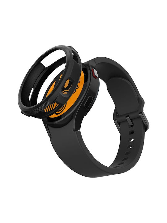 Spigen Liquid Air Silicone Case in Black color for Galaxy Watch 4 40mm
