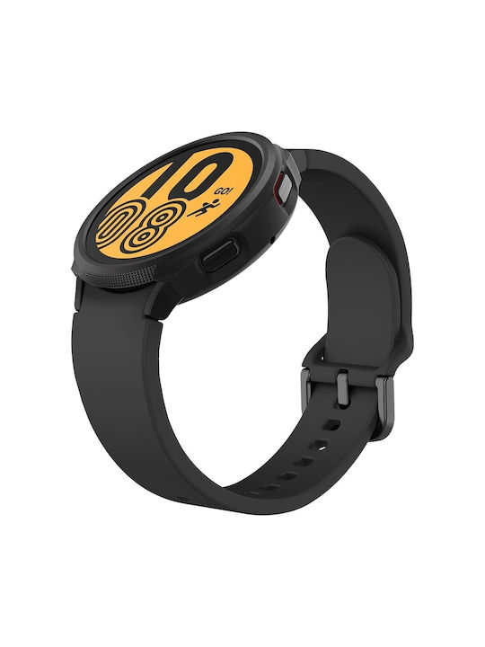 Spigen Liquid Air Silicone Case in Black color for Galaxy Watch 4 40mm
