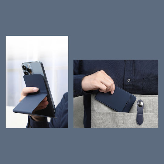 Nillkin Magnetic Stand Snapbase Leather Desk Stand for Mobile Phone in Blue Colour