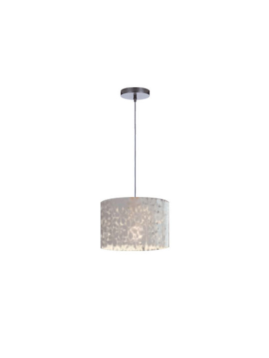 Elmark Chester Pendant Light White with Socket E27 35x350cm