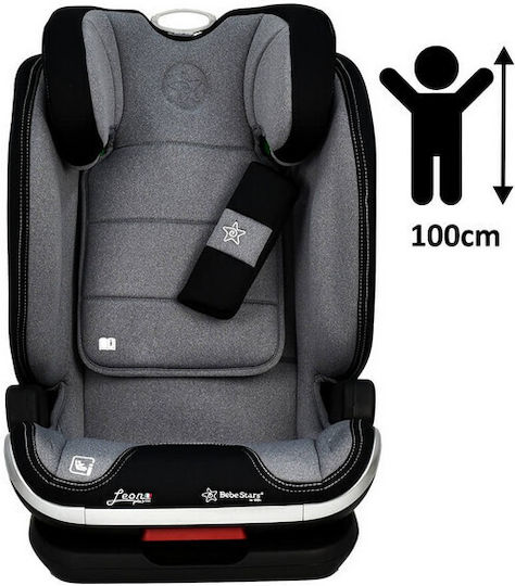 Bebe Stars Leon Plus Καθισματάκι Αυτοκινήτου i-Size με Isofix Grey