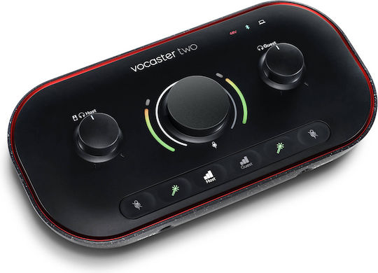 Focusrite Vocaster Two Εξωτερική Επαγγελματική Κάρτα Ήχου με Σύνδεση USB, 3.5mm