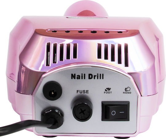 DM-202 Nail Drill Power 65W Pink with Pedal with 20000 Rotations per Minute
