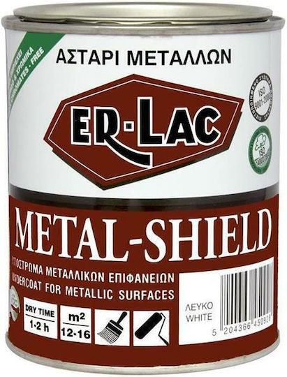 ER-LAC Metal Shield Αστάρι Λευκό Κατάλληλο για Μέταλλο 2.5lt
