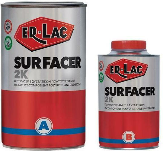 ER-LAC Surfacer B Pool Ground Pad Covering White Polyurethane Underlay 2C White Suitable for Wood 0.5kg