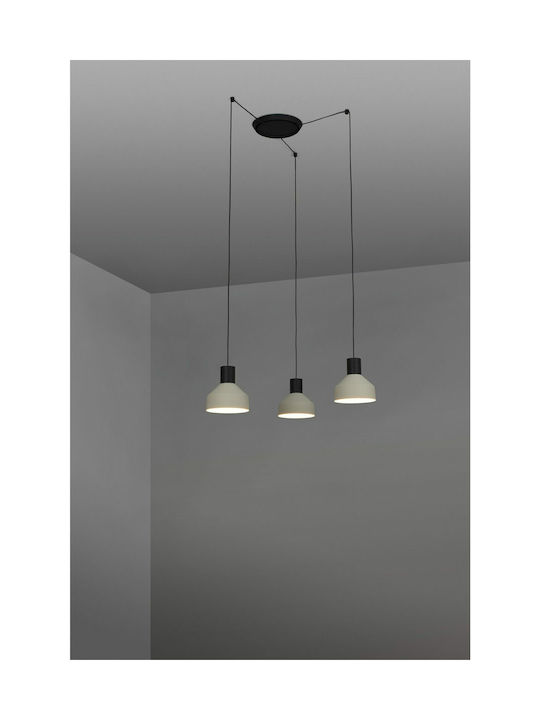 Faro Barcelona Kombo Pendant Light Three-Light for Socket E27 Beige