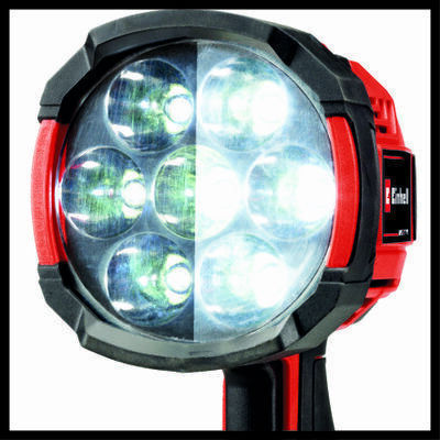 Einhell Handheld Spotlight LED with Maximum Brightness 2500lm TE-CL 18/2500 LiAC - Solo Red