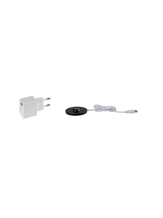 VK Lighting Φωτιστικό Φαναράκι LED Εξωτερικού Χώρου 2.2W με Θερμό Λευκό Φως IP54 Μαύρο