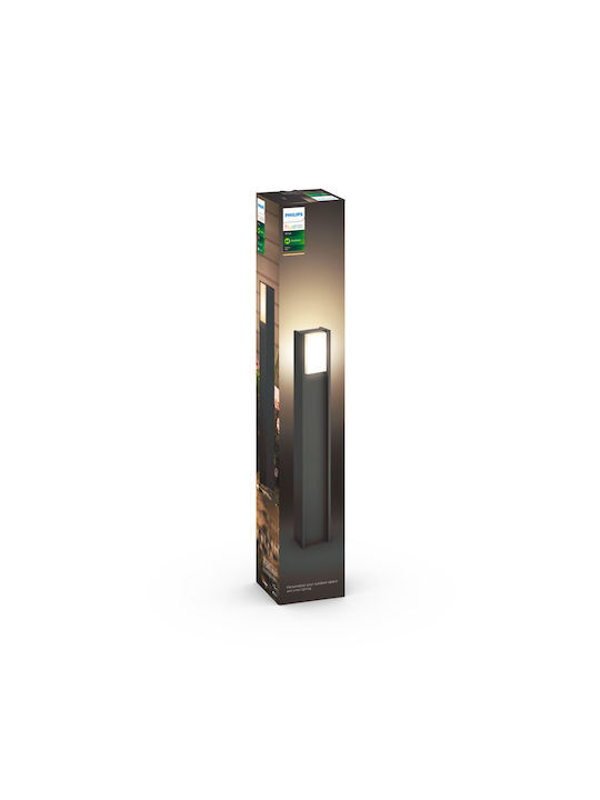 Philips Turaco Outdoor Floor Lamp Post 9W IP44 for E27 Socket Gray