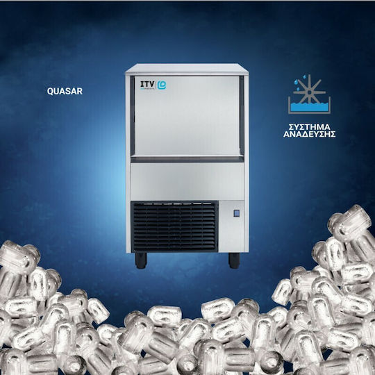 ITV Ice Makers Quasar NGQ 60A Παγομηχανή Ανάδευσης με Ημερήσια Παραγωγή 72kg & Χωρητικότητα 30kg