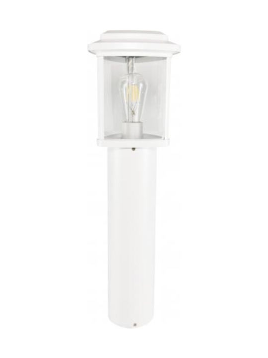 VK Lighting Außenstehlampe für Außenbereich 80W IP23 für E27 Lampensockel Weiß