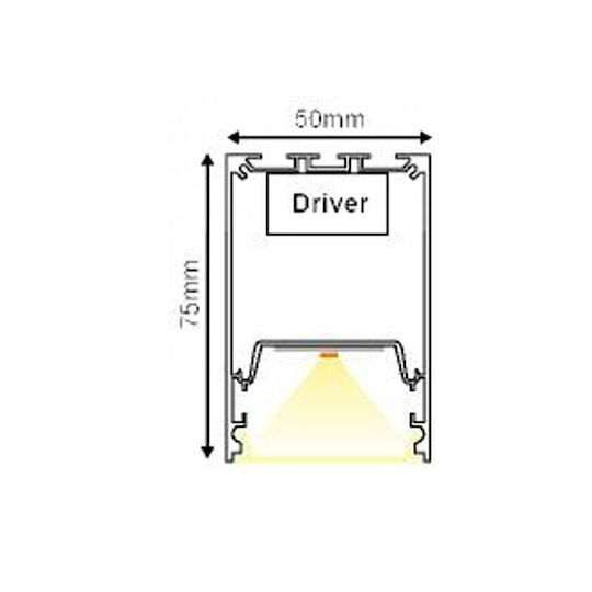 Aca LED Lumina liniară Lumină Plafon 31W Alb cald IP20 cu Intensitate Reglabilă 114cm