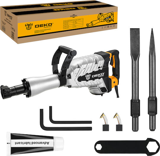 Deko Impact Demolition Hammer Electric 1700W with Chuck HEX DKDB17LD48