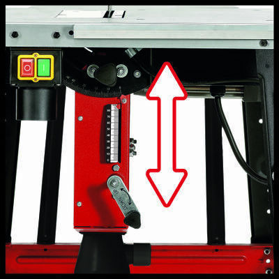 Einhell TC-TS 315 U Bandsäge mit Leistung 2000W, Sägeblattdurchmesser 315mm & Schnittgeschwindigkeit 2950Umdrehungen pro Minute
