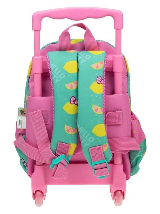 Gim Lemonade School Bag Trolley Kindergarten Multicolour with Water Bottle Holder