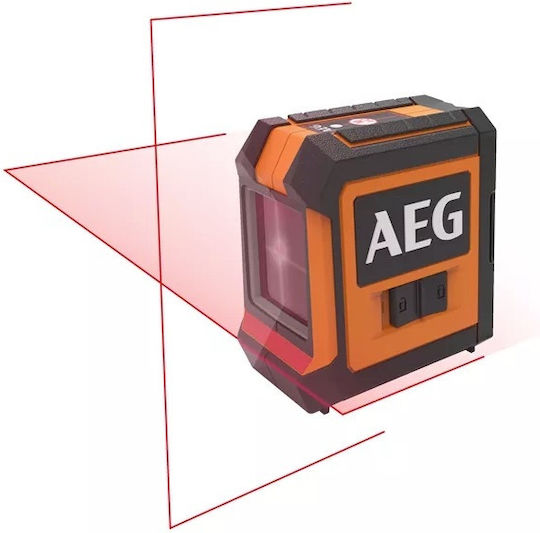 AEG Tools CLR215-B Αυτορυθμιζόμενο Γραμμικό Αλφάδι Laser Κόκκινης Δέσμης με Εύρος Εργασίας 15m