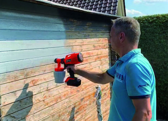 Einhell Battery Powered Solo Paint Spray Gun 18V with 0.8lt Container