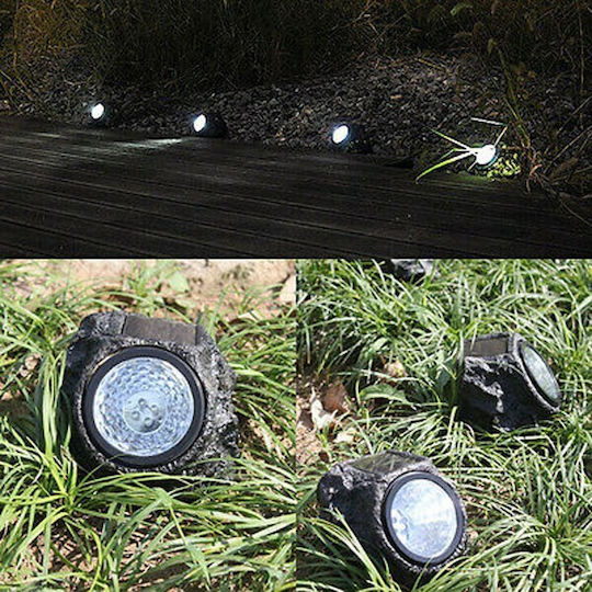 Solar Light Floor Vrachaki with Photocell 13cmx14.5cmx11cmcm