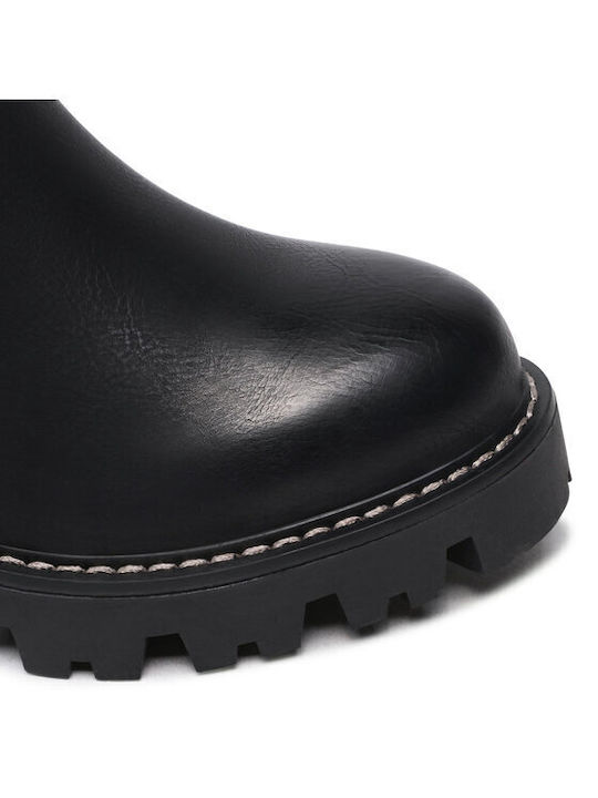 Women's Ankle Boots with Medium Heel Black