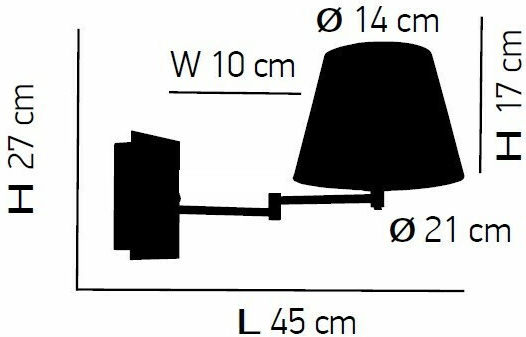 Home Lighting Lumină De perete Alb 45x27x10cm Home Lighting Lumină De perete Alb 45x27x10cm