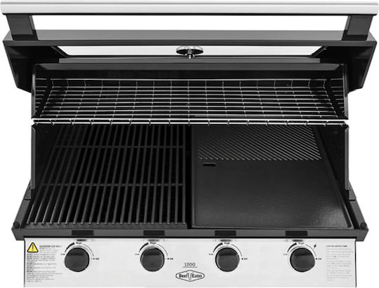 Beef Eater 1200E Ψησταριά Υγραερίου Μαντεμένιας Σχάρας 80x48εκ. με 4 Εστίες 21.2kW