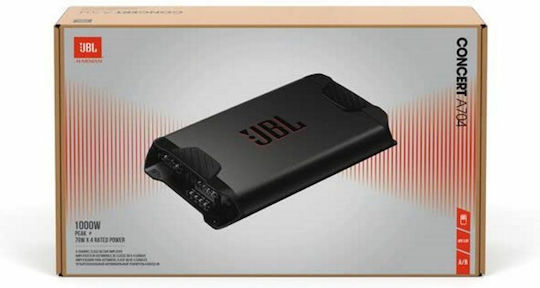 JBL Car Audio Amplifier Concert A704 4 Channels (A/B Class)