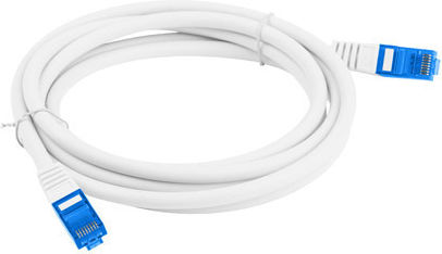 Lanberg S/FTP Cat.6a Ethernet Network Cable 0.5m White 1pcs