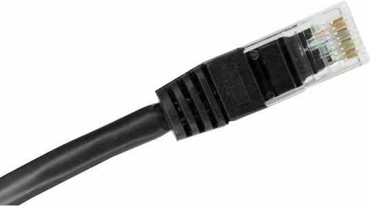 A-LAN U/UTP Cat.6 (Gigabit) Καλώδιο Δικτύου Ethernet 0.5m Μαύρο