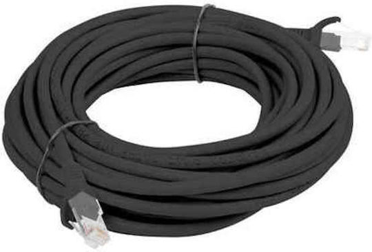 Lanberg U/UTP Cat.5e (Gigabit) Καλώδιο Δικτύου Ethernet 20m Μαύρο